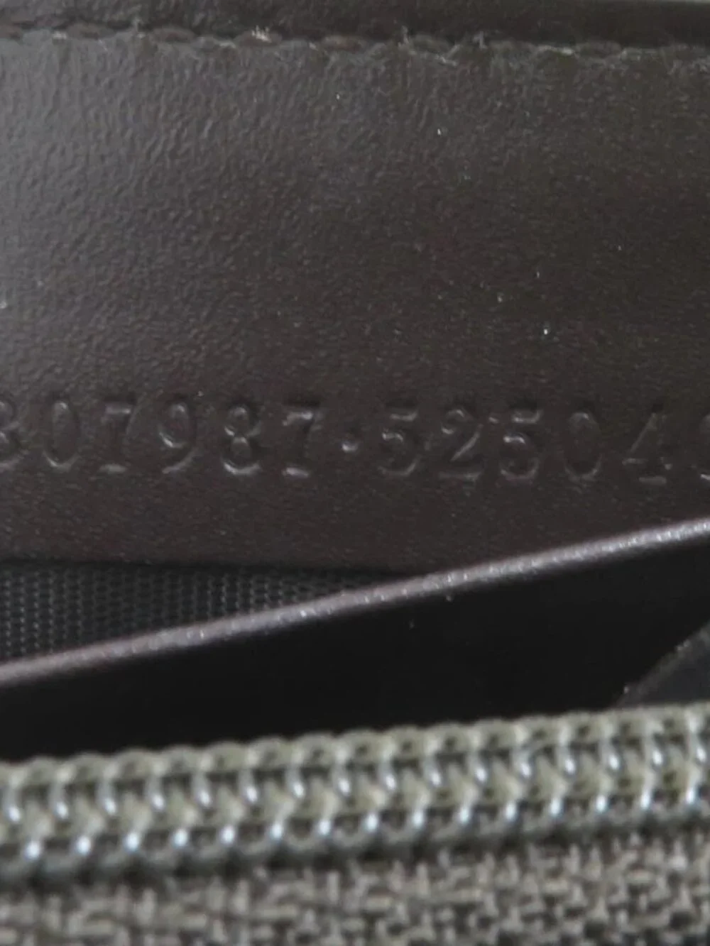 Auth GUCCI Guccissima Zip Around Long Wallet Dark Brown Leather - Picture 7 of 8